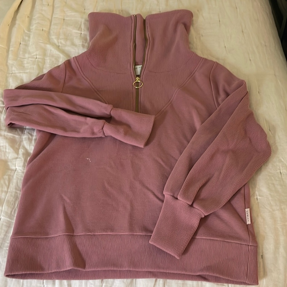 Varley pink half zip